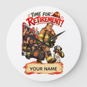 Grappig Cadeau voor Brandweerman bij Pensioen Grote Klok