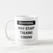 Grappig cadeau voor coders, programmeurs koffiemok (Links)