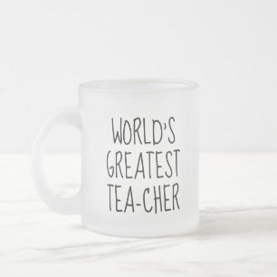 Grappig cadeau voor docenten in de vorm van een th matglas koffiemok