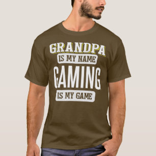 Grappig cadeau voor games op de dag van opa-vaders t-shirt