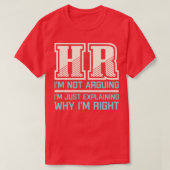 Grappig cadeau voor HR Person Human Resources Work T-shirt (Design voorkant)