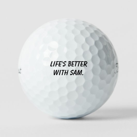 Grappig Cadeau Voor Je Vriend Sam Humor Golfballen (Voorkant)