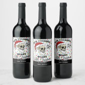 Grappig cadeau voor jezelf: een beetje kerst wijn etiket (Flessen)