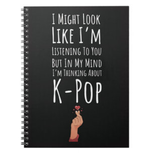 Grappig Cadeau Voor K-pop Fans Ik Hou Van Kpop Hum Notitieboek