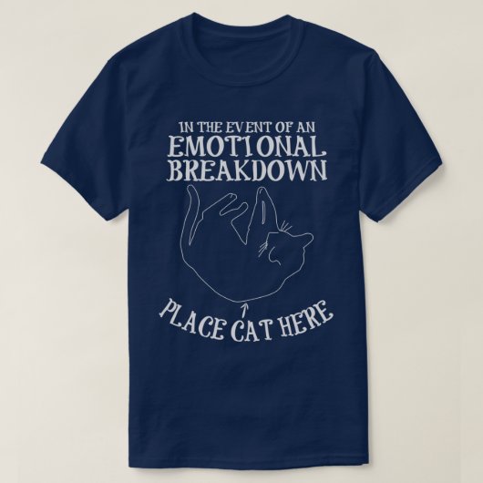 Grappig cadeau voor kattenliefje t-shirt (Design voorkant)