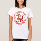 grappig cadeau voor Kerstmis Hail Santa T-shirt (Voorkant)