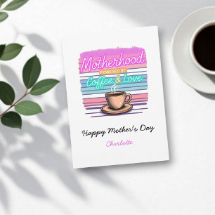 Grappig cadeau voor koffieliefhebbers Moms Moede Kaart