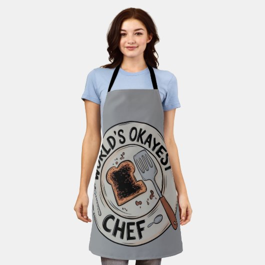 Grappig Cadeau voor Koks: ontwerp van de Okéste Ch Schort (Gedragen)