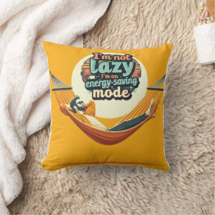 Grappig cadeau voor Lazy People Design Kussen