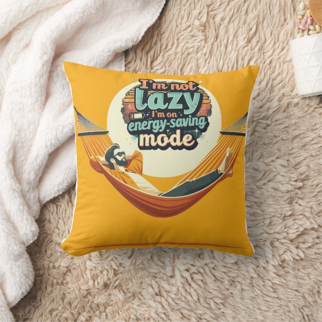 Grappig cadeau voor Lazy People Design Kussen (Deken)