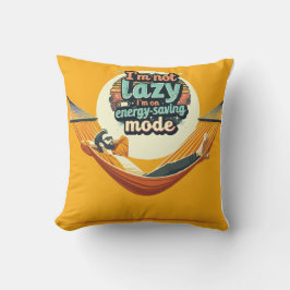 Grappig cadeau voor Lazy People Design Kussen