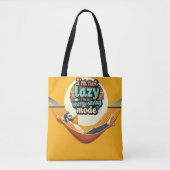 Grappig cadeau voor Lazy People Design Tote Bag (Voorkant)