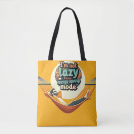Grappig cadeau voor Lazy People Design Tote Bag