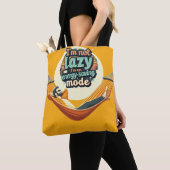 Grappig cadeau voor Lazy People Design Tote Bag (Dichtbij)