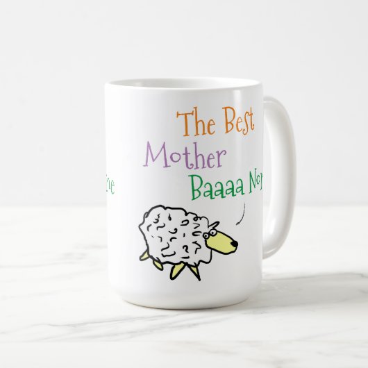Grappig cadeau voor mama - Beste moeder koffie Mok (Voorkant rechts)