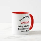 Grappig cadeau voor mama typografie Moederdag Mok (Voorkant rechts)