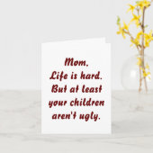 Grappig cadeau voor Moederdag Mooie grap Kaart (Gele Bloem)