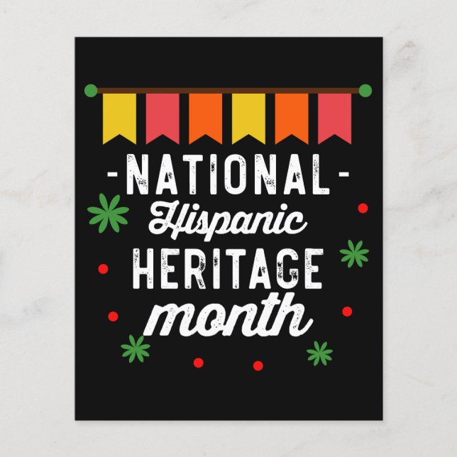 Grappig Cadeau voor Nationale Hispanic Erfgoed Maa (Voorkant)