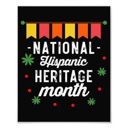 Grappig Cadeau voor Nationale Hispanic Erfgoed Maa Foto Afdruk (Voorkant)