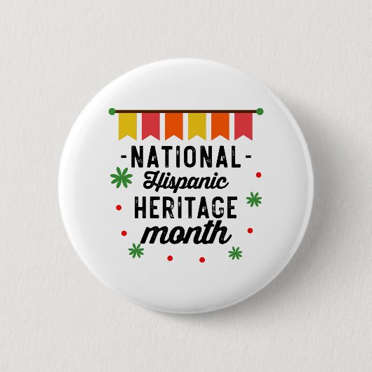 Grappig Cadeau voor Nationale Hispanic Erfgoed Maa Ronde Button 5,7 Cm (Voorkant)