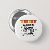 Grappig Cadeau voor Nationale Hispanic Erfgoed Maa Ronde Button 5,7 Cm (Voorkant /achterkant)