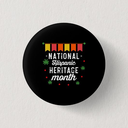 Grappig Cadeau voor Nationale Hispanics Erfgoed Ma Ronde Button 3,2 Cm (Voorkant)