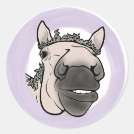 Grappig Cadeau voor Paardenliefhebbers Schuur Stic Ronde Sticker