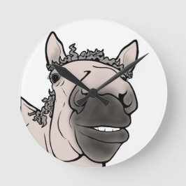 Grappig Cadeau voor Paardenliefhebbers Schuurhumor Ronde Klok