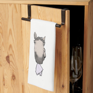 Grappig cadeau voor paardenliefhebbers - servetkle theedoek