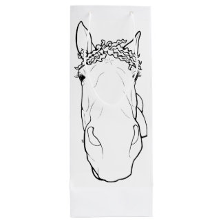 Grappig cadeau voor paardenliefhebbers, whimisieel wijn cadeautas