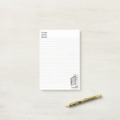 Grappig cadeau voor paardenliefhebbers - Whimsical Post-it® Notes (Op bureau)