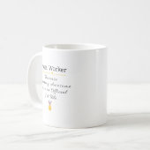 Grappig cadeau voor postbeambte koffiemok (Voorkant links)