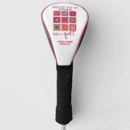 Grappig Cadeau voor Quilters Golfheadcover