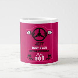 Grappig cadeau voor rijinstructeur grote koffiekop