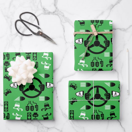 Grappig cadeau voor rijinstructeur inpakpapier vel (Voorkant)