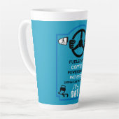 Grappig Cadeau voor Rijinstructeur Latte Mok (Linkerhoek)