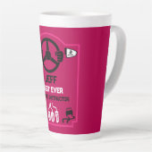Grappig cadeau voor rijinstructeur latte mok (Rechterhoek)