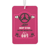 Grappig cadeau voor rijinstructeur luchtverfrisser (Achterkant)