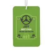 Grappig cadeau voor rijinstructeur luchtverfrisser (Achterkant)