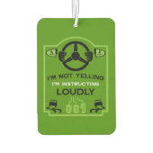 Grappig cadeau voor rijinstructeur luchtverfrisser (Achterkant)