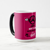 Grappig cadeau voor rijinstructeur magische mok (Voorkant links)