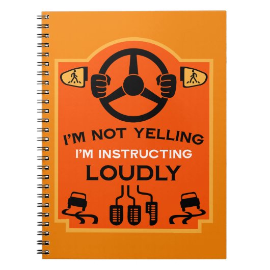 Grappig cadeau voor rijinstructeur notitieboek (Voorkant)
