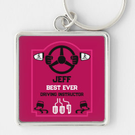 Grappig cadeau voor rijinstructeur sleutelhanger