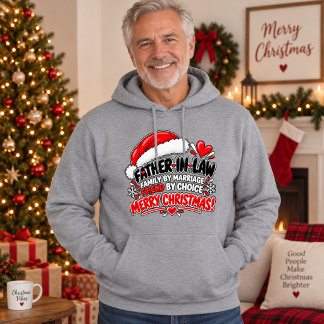 Grappig cadeau voor schoonvader met Kerstmis Hoodie