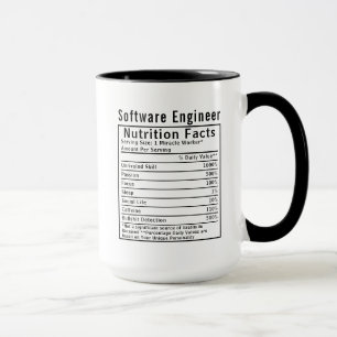 Grappig cadeau voor software-engineers met voeding mok