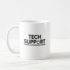 Grappig cadeau voor tech support-professionals koffiemok