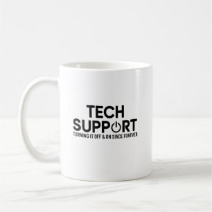 Grappig cadeau voor tech support-professionals koffiemok