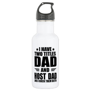 Grappig cadeau voor vader die gastheer is waterfles 