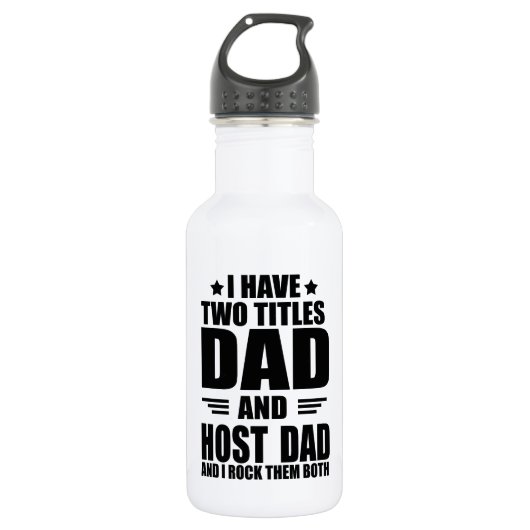Grappig cadeau voor vader die gastheer is waterfles  (Voorkant)