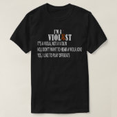 grappig cadeau voor vioolse liefde t-shirt (Design voorkant)